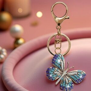 Butterfly purse/bag charm Keychain